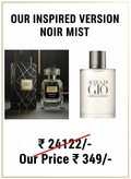 NOIR MIST Inspired By ACQUA D! G!O